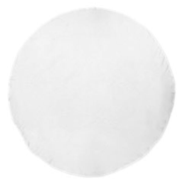 Round White Beach Towel Thumbnail