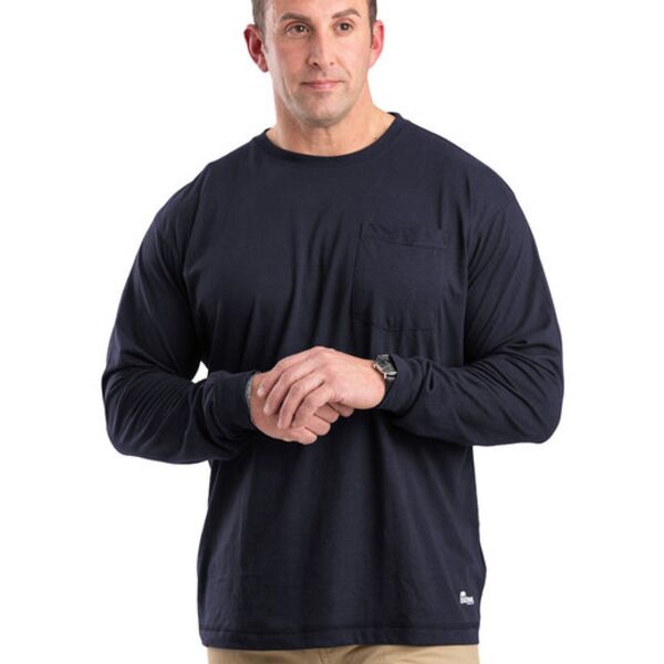 Tall Performance Long-Sleeve Pocket T-Shirt Thumbnail