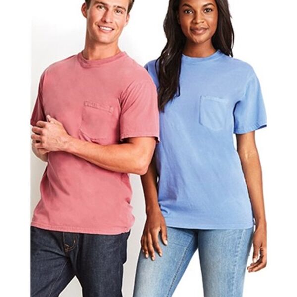 Unisex Inspired Dye Pocket T-Shirt Thumbnail