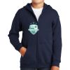 Youth Heavy Blend Full Zip Hooded Sweatshirt Thumbnail