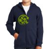 Youth Heavy Blend Full Zip Hooded Sweatshirt Thumbnail
