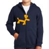 Youth Heavy Blend Full Zip Hooded Sweatshirt Thumbnail