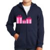 Youth Heavy Blend Full Zip Hooded Sweatshirt Thumbnail