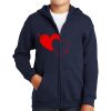 Youth Heavy Blend Full Zip Hooded Sweatshirt Thumbnail
