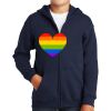 Youth Heavy Blend Full Zip Hooded Sweatshirt Thumbnail