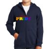 Youth Heavy Blend Full Zip Hooded Sweatshirt Thumbnail
