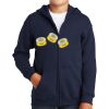 Youth Heavy Blend Full Zip Hooded Sweatshirt Thumbnail