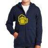 Youth Heavy Blend Full Zip Hooded Sweatshirt Thumbnail