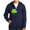 Youth Heavy Blend Full Zip Hooded Sweatshirt Thumbnail