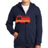 Youth Heavy Blend Full Zip Hooded Sweatshirt Thumbnail