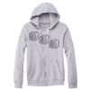 Adult Triblend Full-Zip Fleece Hooded Sweatshirt Thumbnail
