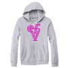 Adult Triblend Full-Zip Fleece Hooded Sweatshirt Thumbnail