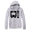 Adult Triblend Full-Zip Fleece Hooded Sweatshirt Thumbnail