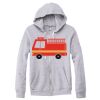 Adult Triblend Full-Zip Fleece Hooded Sweatshirt Thumbnail